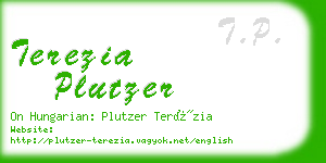 terezia plutzer business card